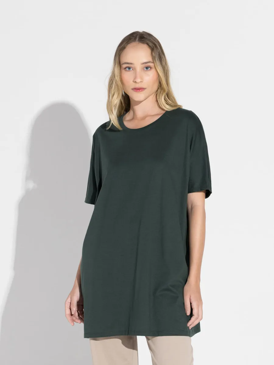 Basico.Com, Camiseta Pima Oversized Feminina