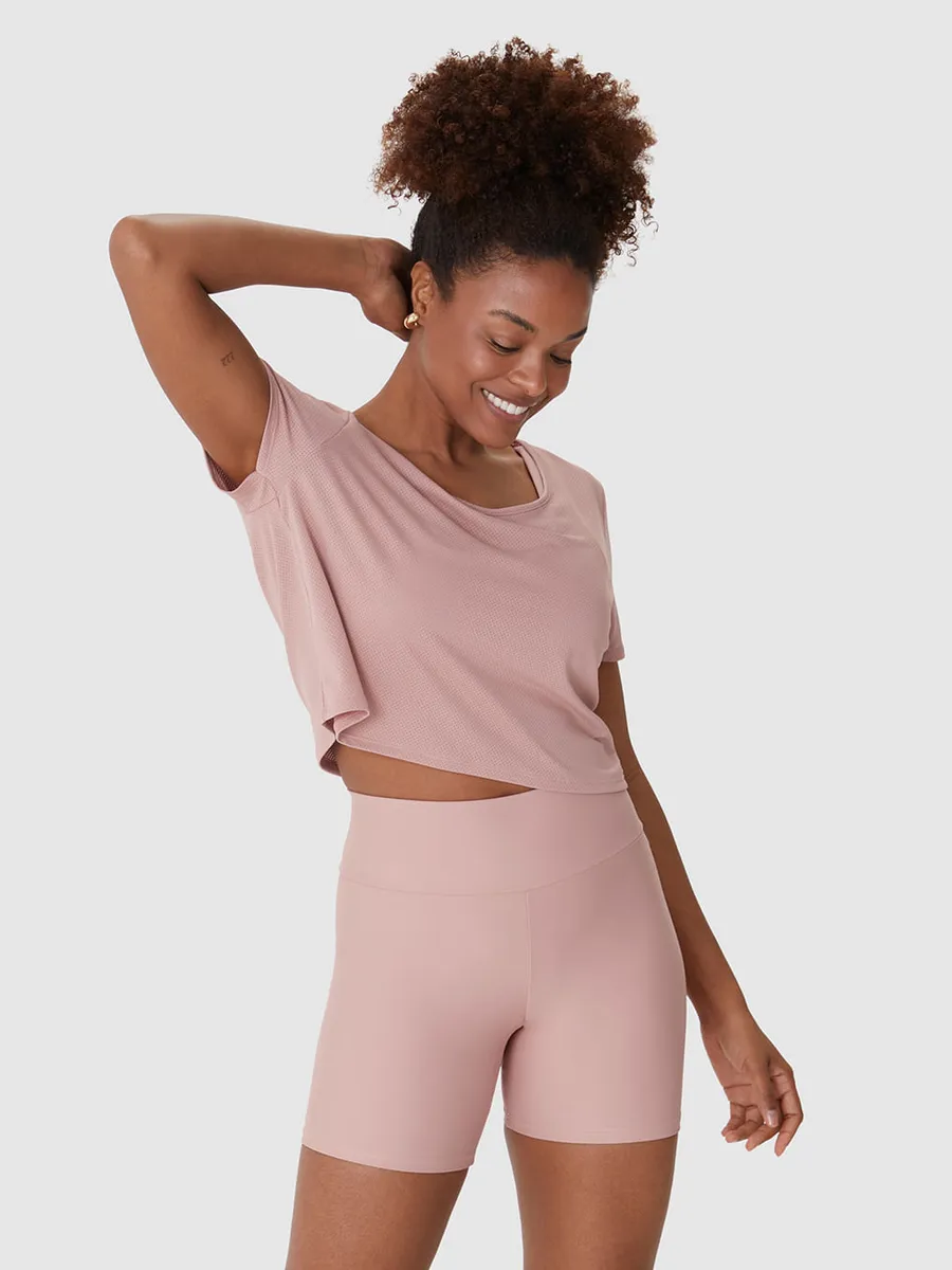 Malwee, Blusa Esportiva Feminina Cropped Decote Canoa Duas Formas De Uso Em Malha Dry Malwee Active