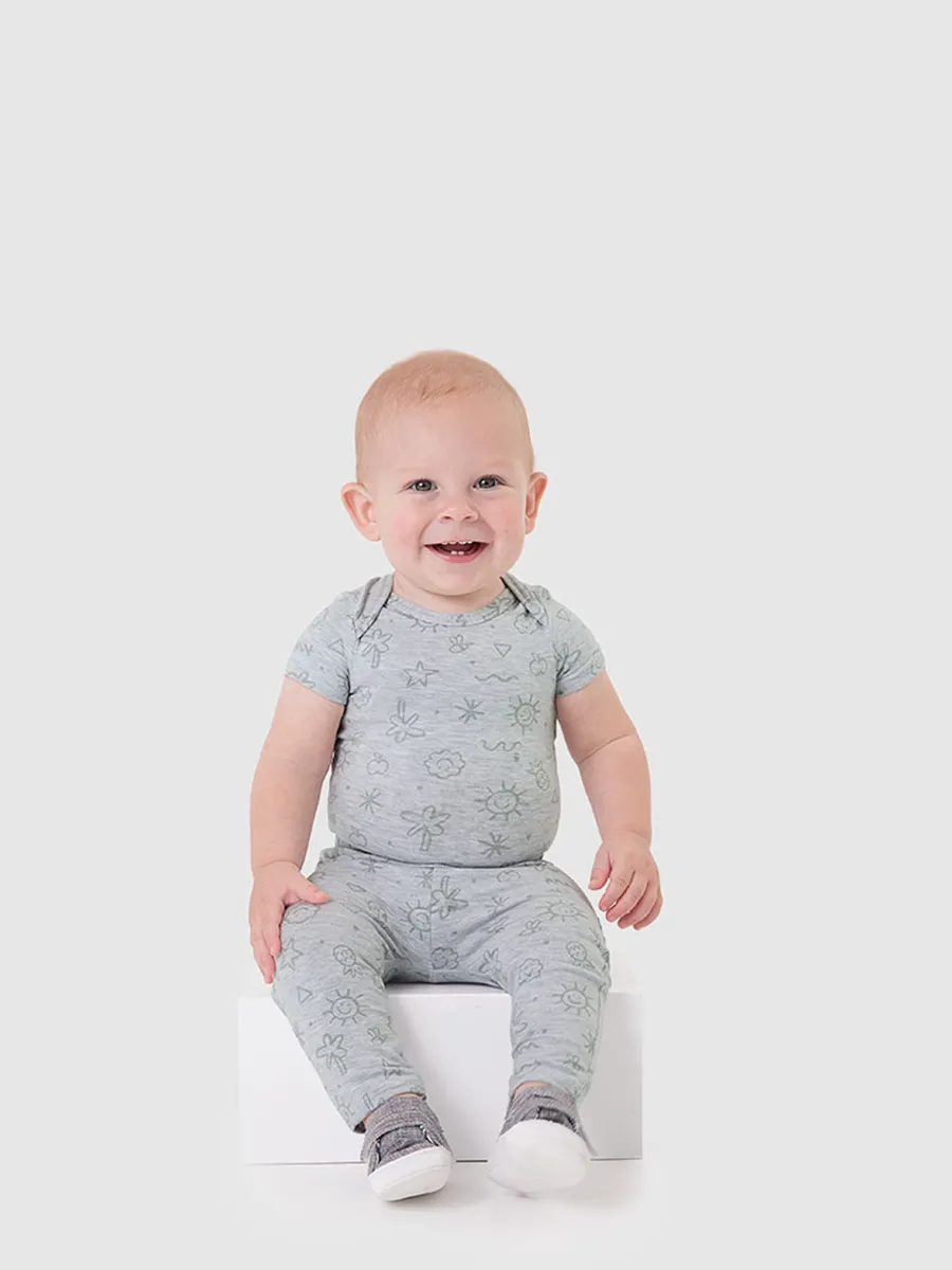 Malwee Kids, Calça Bebê Unissex Estampada Cós Elástico Em Algodão Malwee Kids