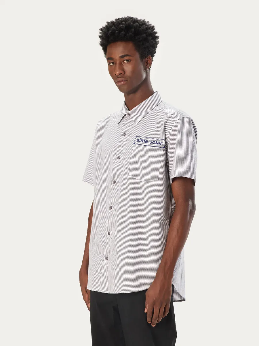 Redley, Camisa manga curta listra patch bicolor