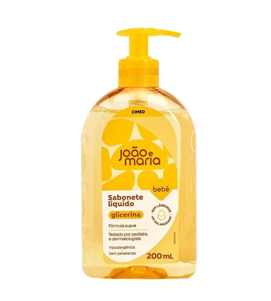 Cimed, Sabonete Líquido João e Maria Bebê Glicerinado 200ml