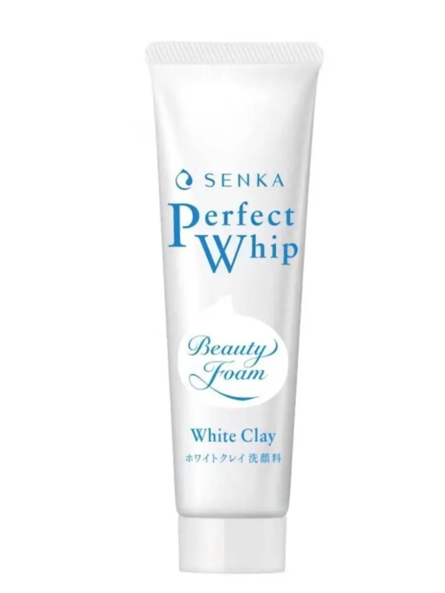 Senka, Senka Perfect Whip White Clay  Espuma de Limpeza Facial 50g