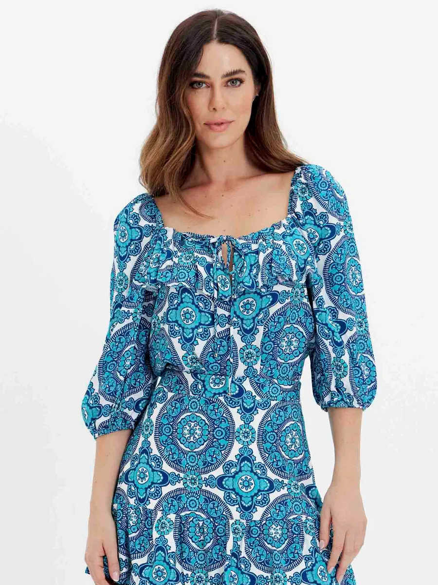 Lança Perfume, Blusa Manga 3/4 Estampada