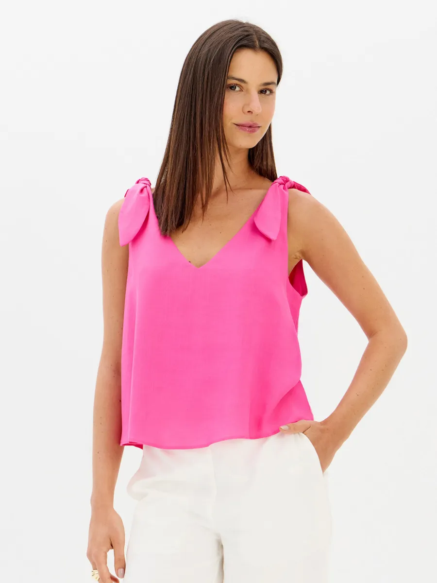 Lança Perfume, Blusa Com Alça De Laço