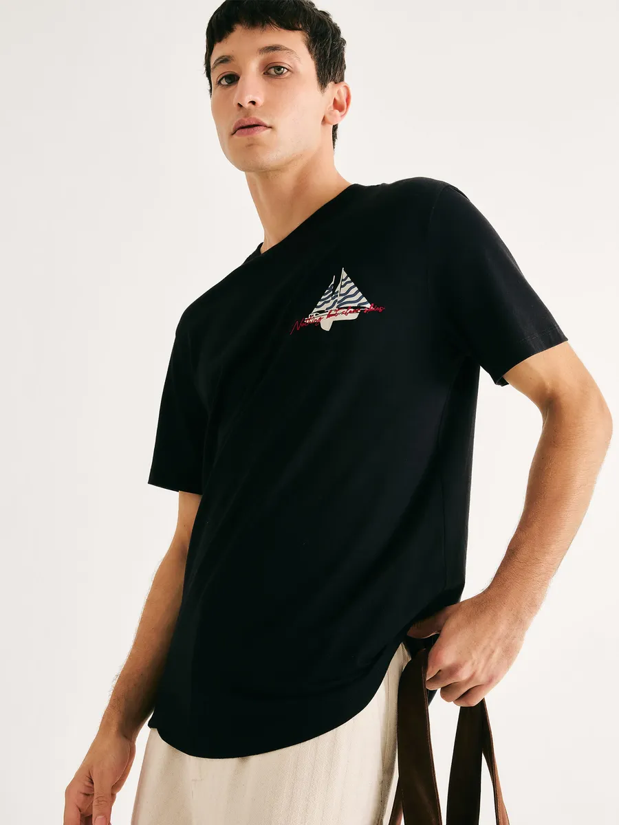 Hering Adulto, Camiseta Masculina Manga Curta Com Estampa - Preto