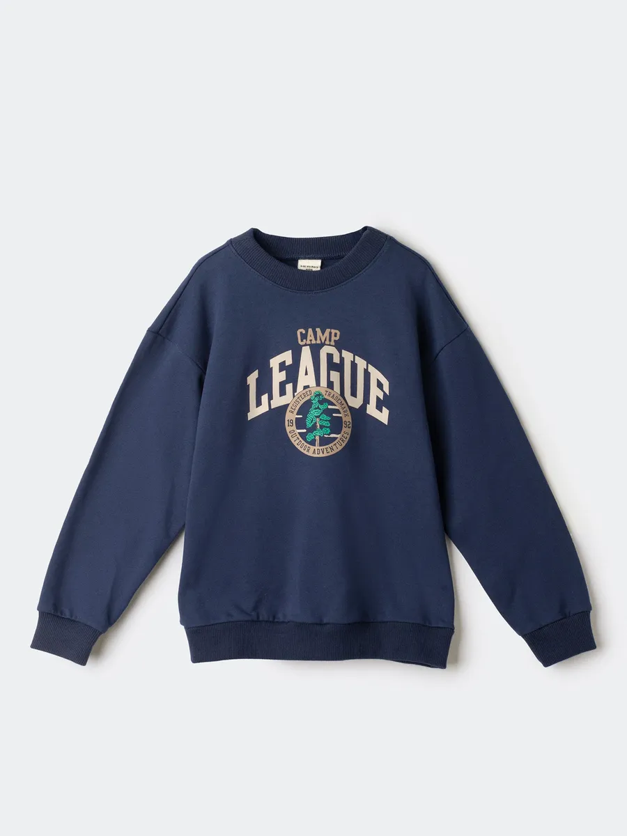 Hering Kids, Blusão Infantil Menino Em Moletom Estampado - Azul