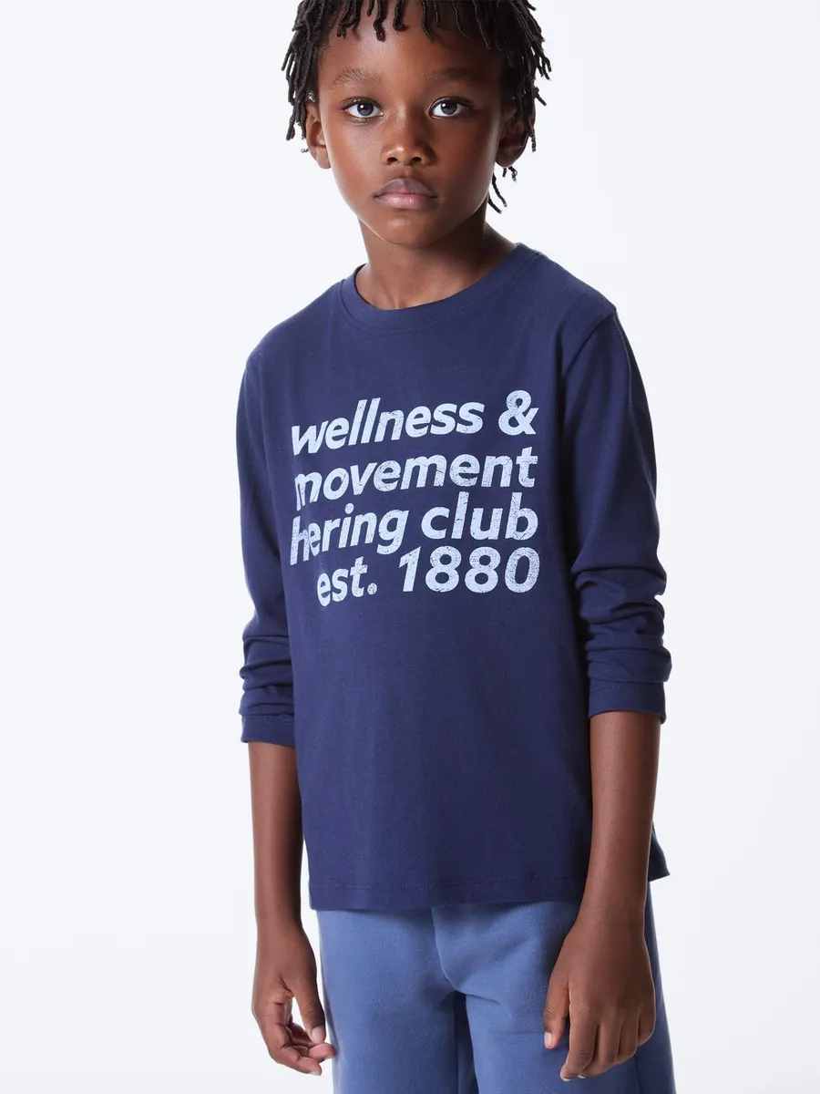 Hering Kids, Camiseta Infantil Menino Manga Longa Com Estampa Hering Kids - Azul