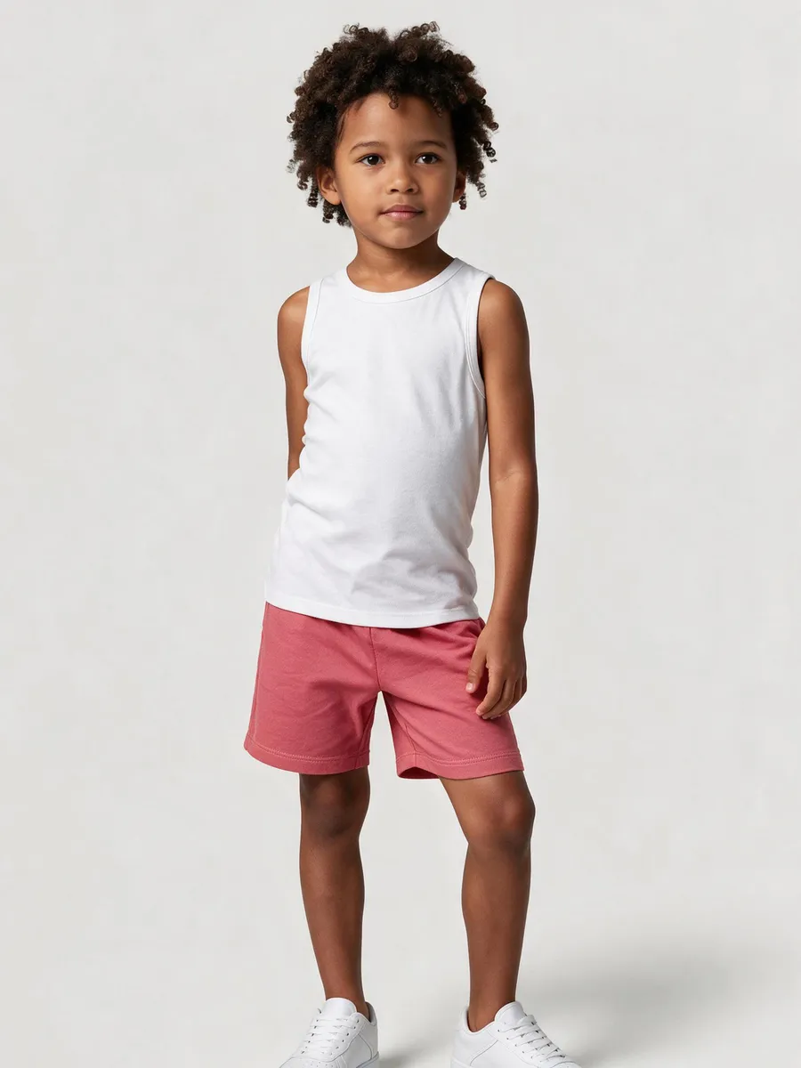 Hering Kids, Bermuda Infantil Menino Cós De Elástico - Salmão