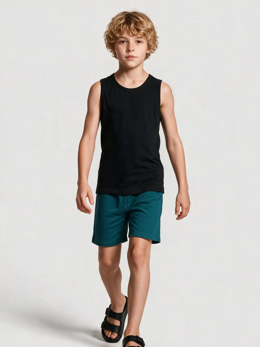 Hering Kids, Bermuda Infantil Menino Cós De Elástico - Verde