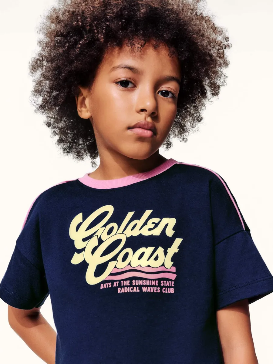 Hering Kids, Blusa Infantil Menina Super Cotton Boxer - Azul