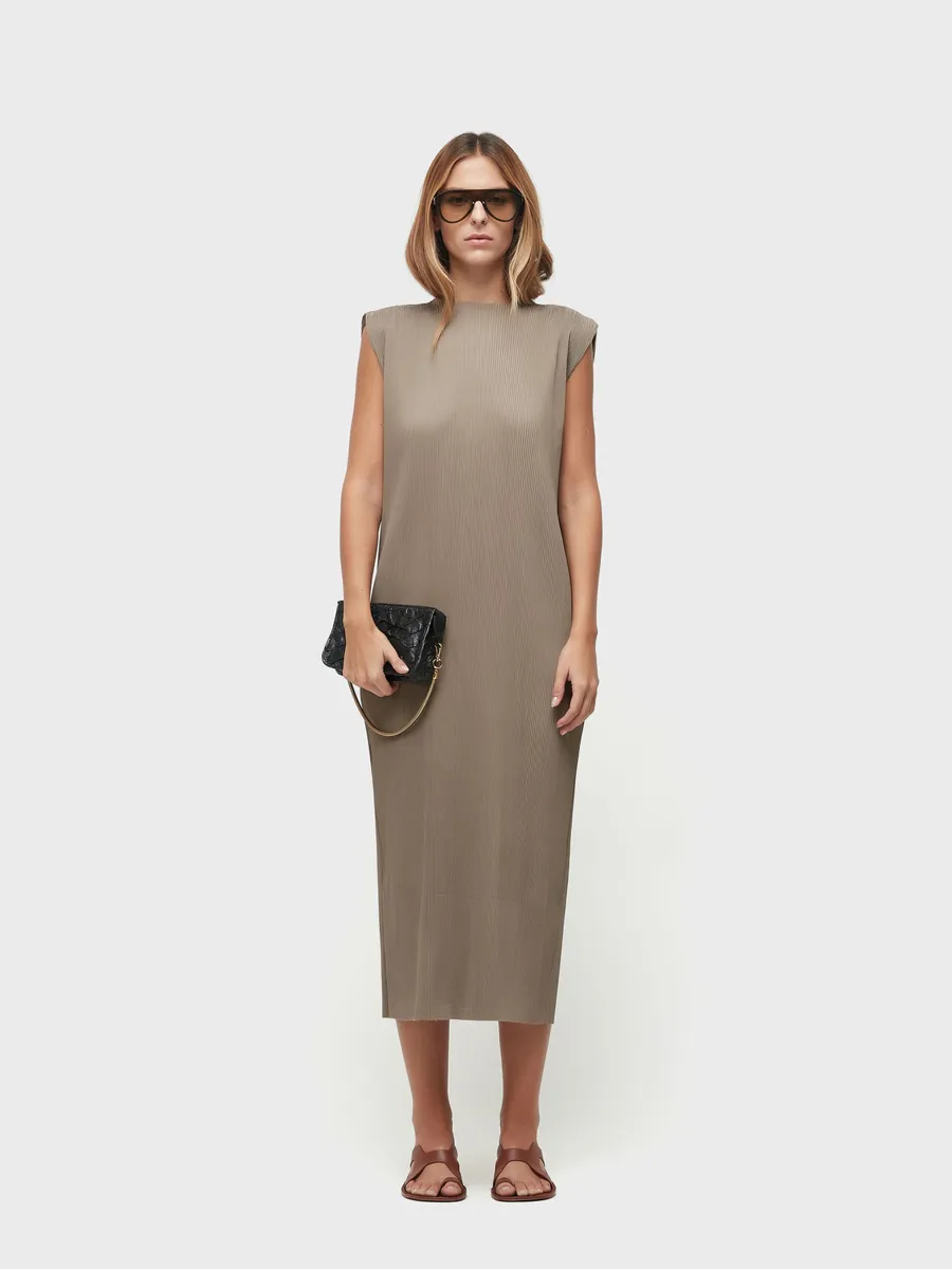 Osklen, Vestido plissado long