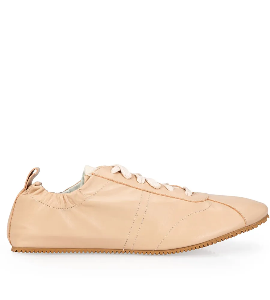 Capodarte, Tênis Feminino Couro Nude Seda