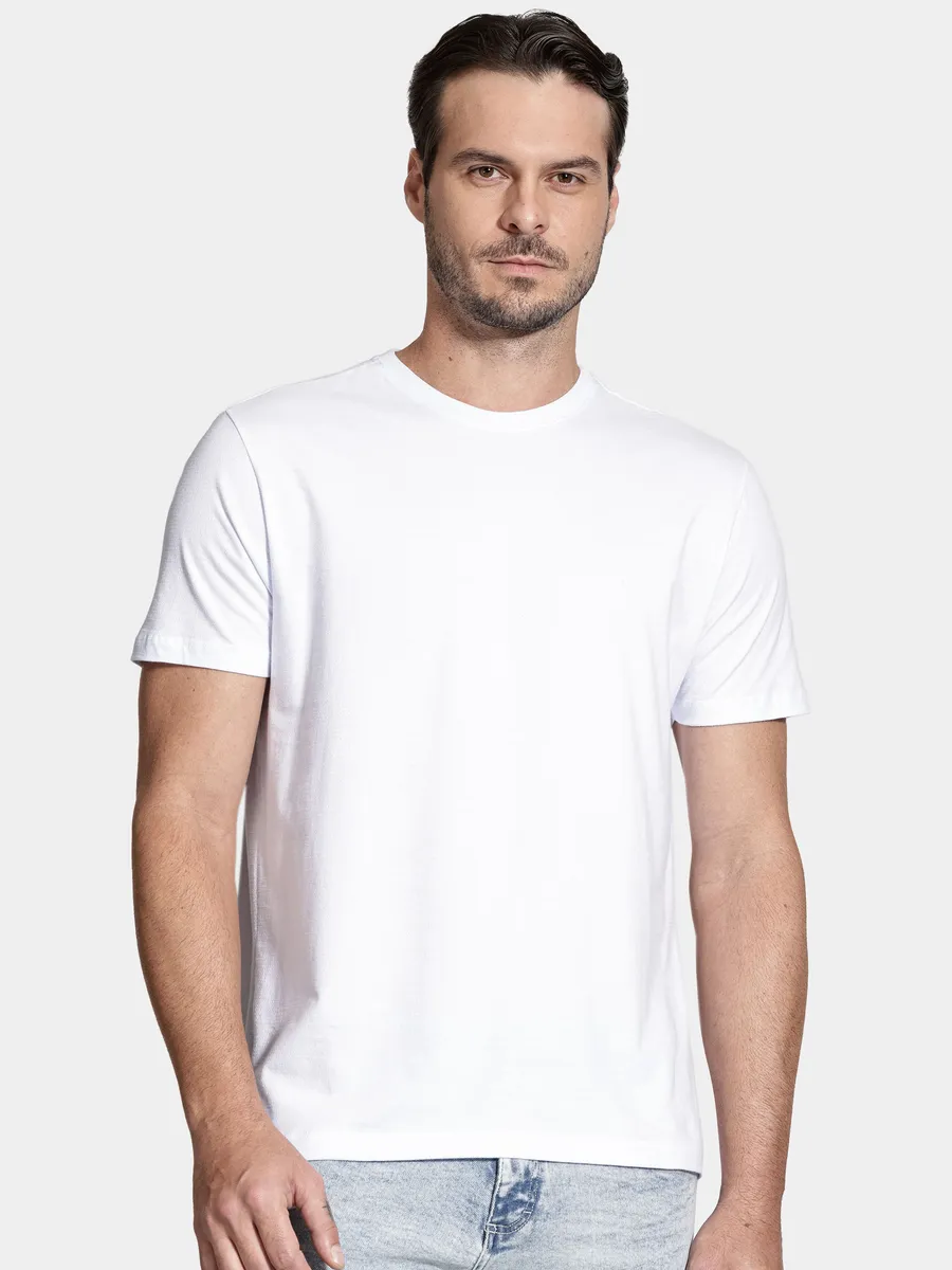 Aramis, Camiseta Manga Curta Maquinetada Branca