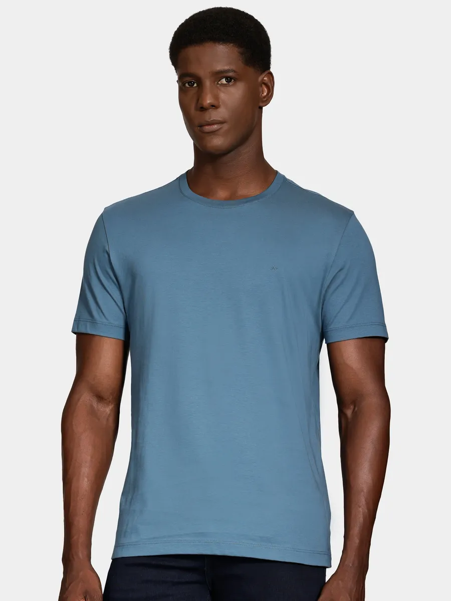 Aramis, Camiseta Manga Curta Algodão Peruano Azul Oceano