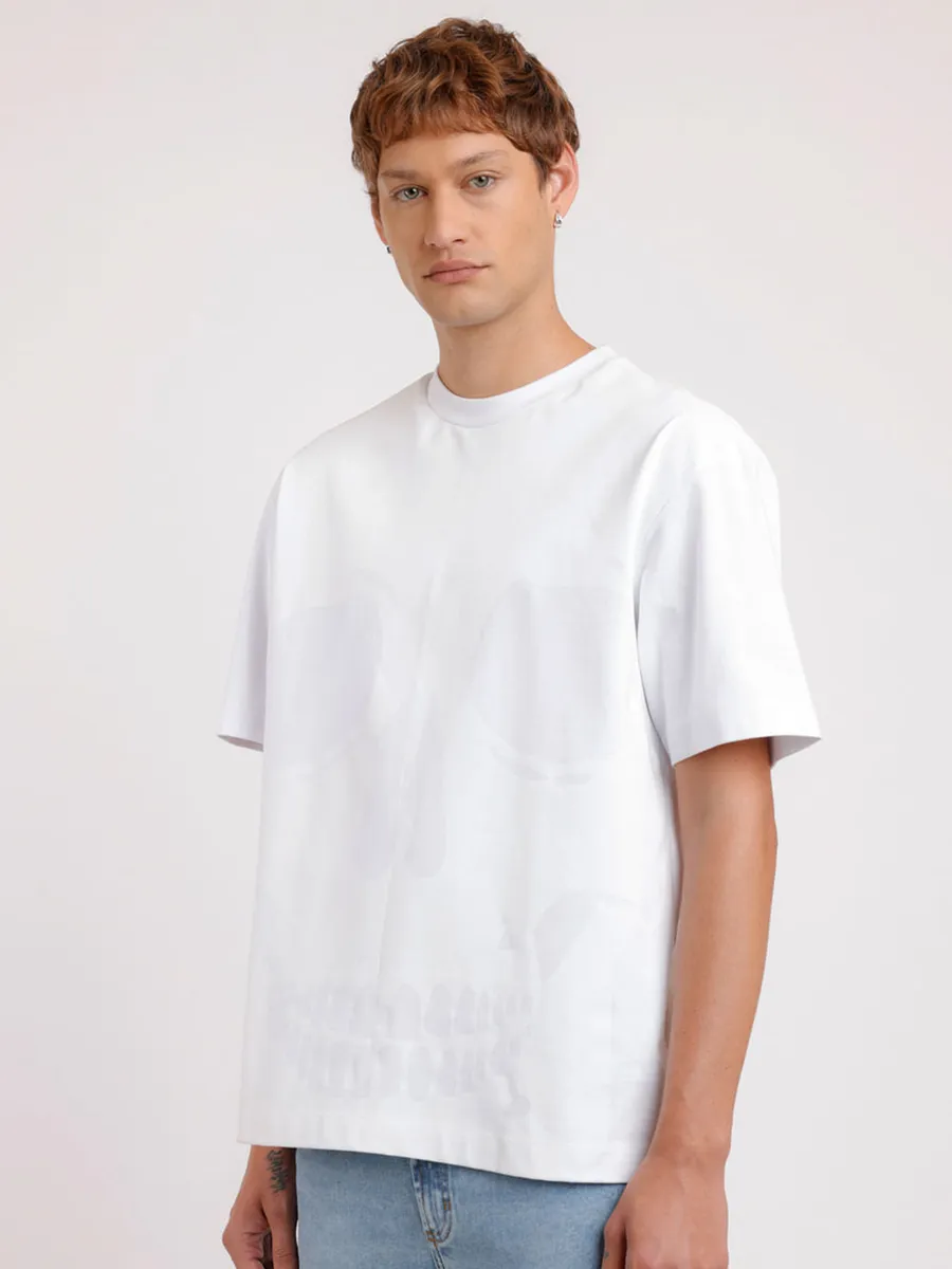 Aramis, Camiseta Over Caveira Estourada Branco