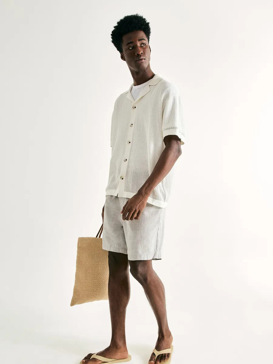 Hering Adulto, Bermuda Masculina Jogger Rústica - Cinza