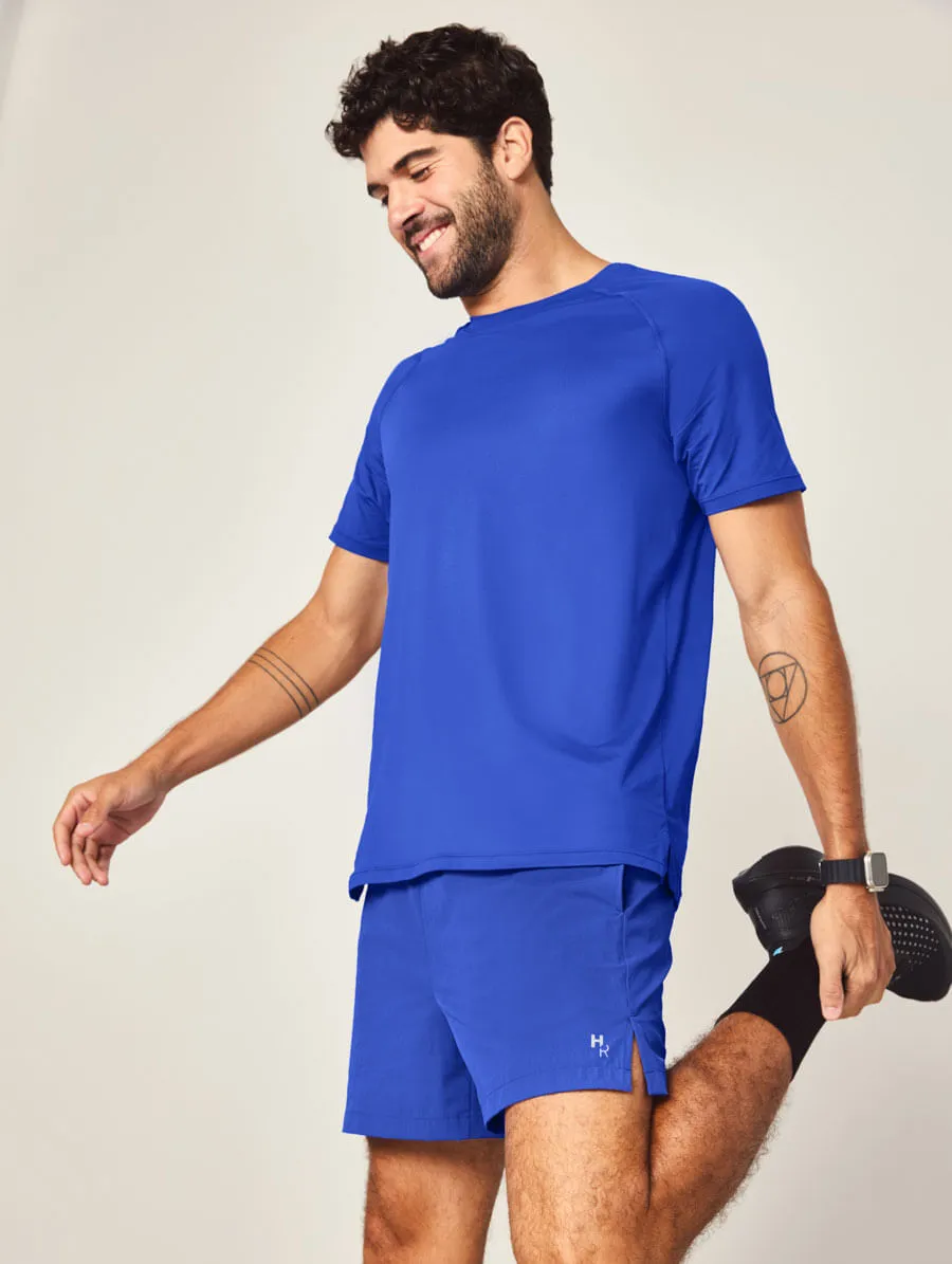 Hope Resort, Shorts Masculino Curto Training Azul Agata