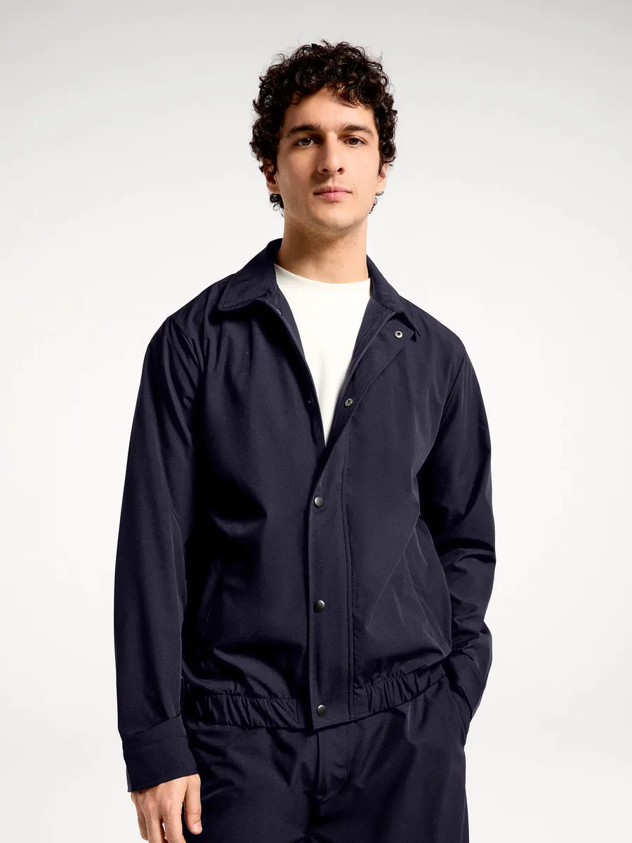 Hering Adulto, Jaqueta Masculina Em Tecido Tech - Azul
