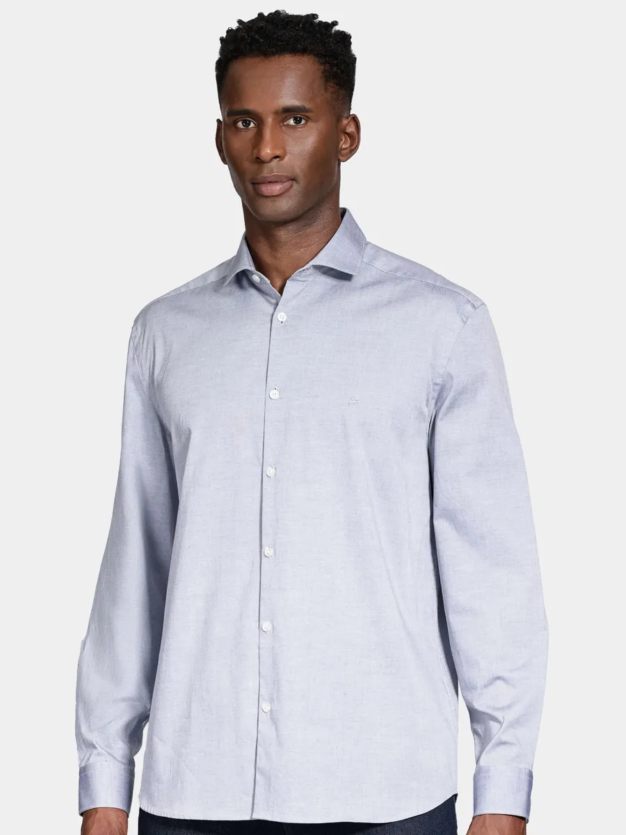Aramis, Camisa Manga Longa Pinpoint Azul Escuro