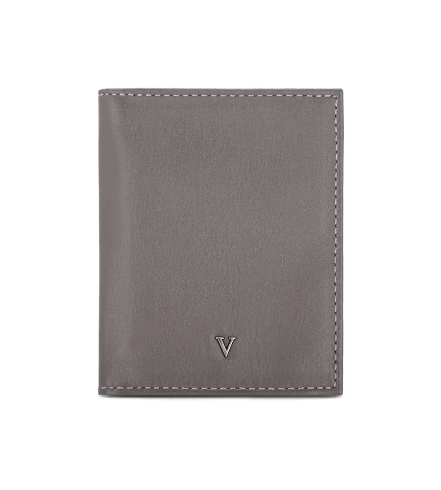 Vivara, Porta-Cartões Masculino Couro Chumbo