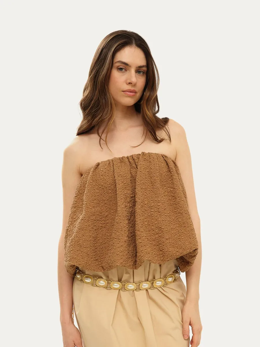 Framed, Top Sorella Framed - BEGE