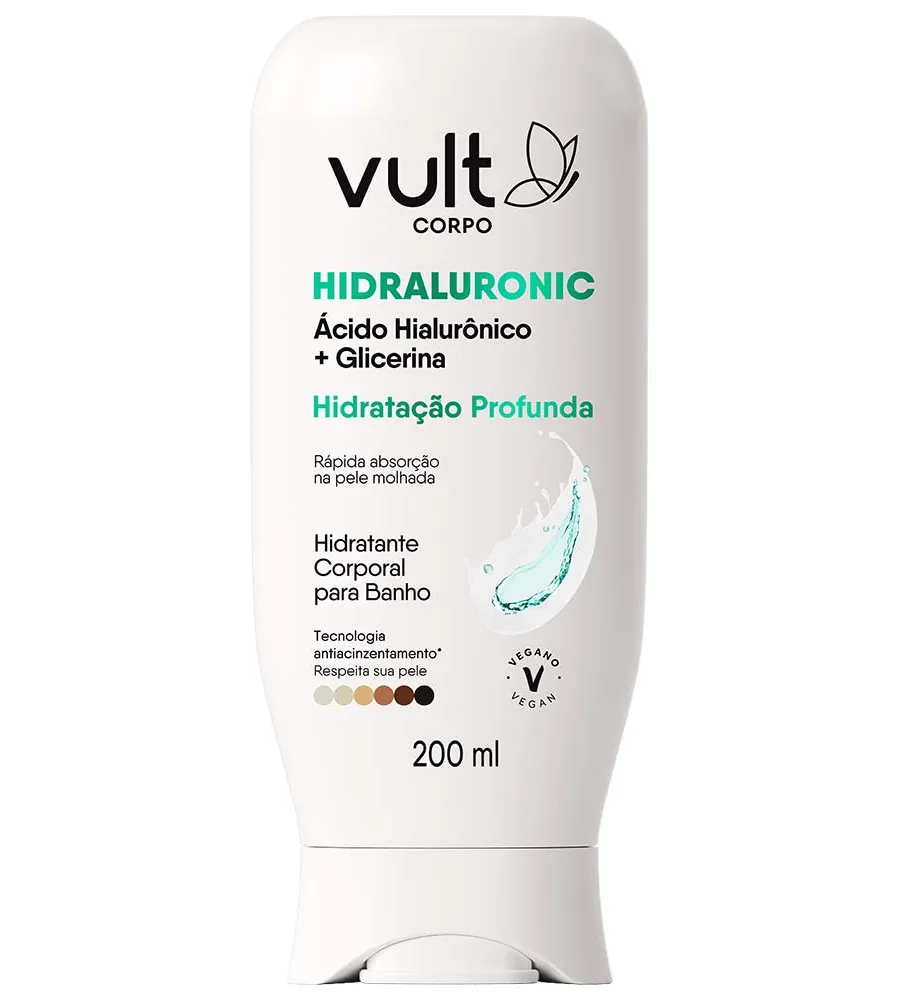Vult, Hidratante Corporal para Banho Vult - Hidraluronic Glicerina