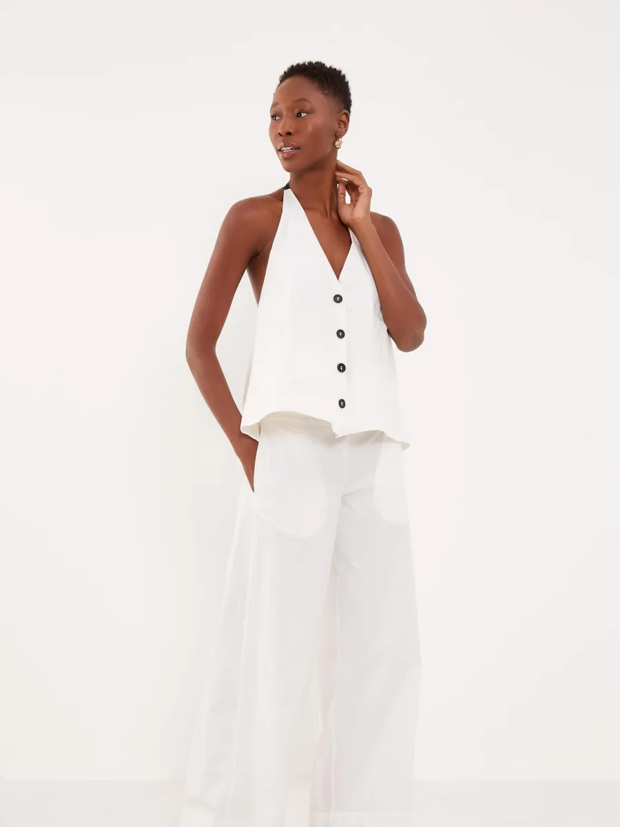 Sacada, Calça Pantalona Estruturada