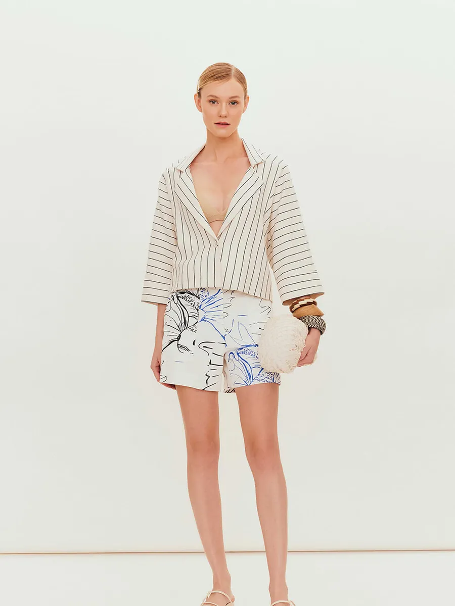 Lucidez, Casaco cotton texturizado off white