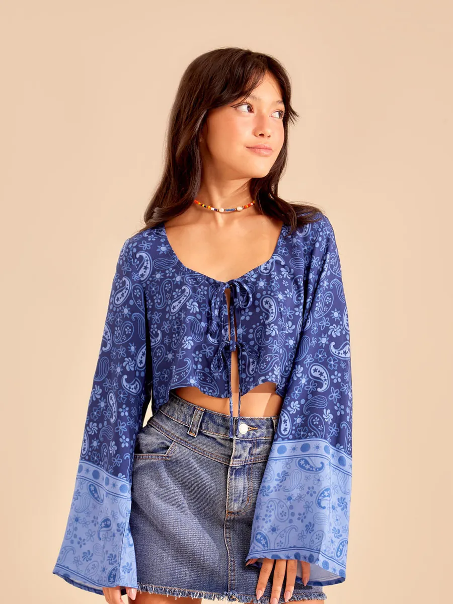 Yoboh, Blusa Estampa Praiana - Est Praiana