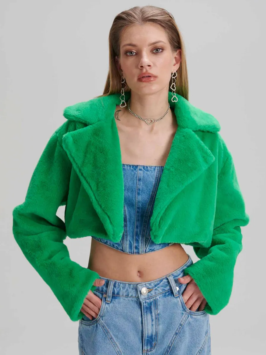My Ft, Casaco Cropped Teddy