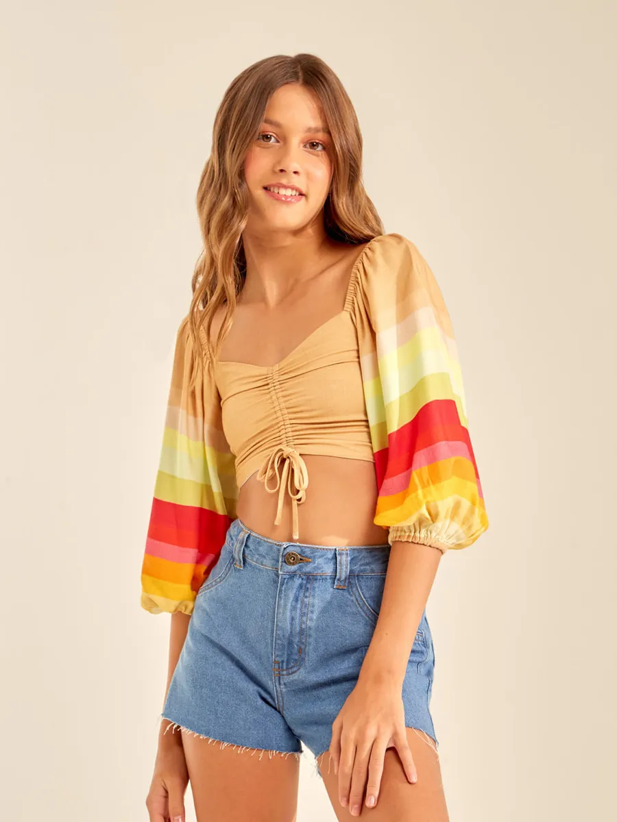 Yoboh, Blusa Estampa Entardecer - Est Entardecer