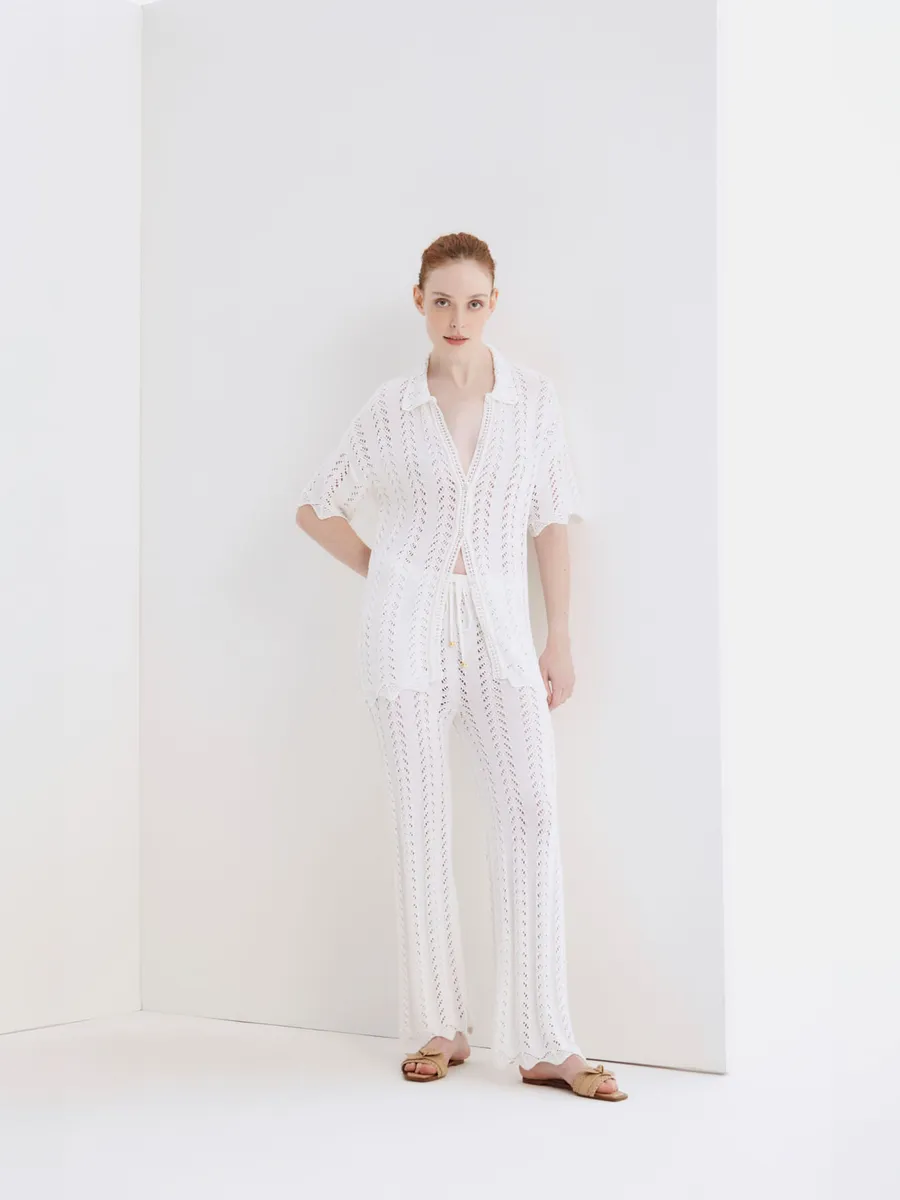 Carol Bassi, Calça Leslie Off White