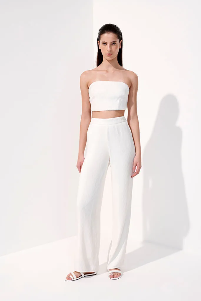 Carol Bassi, Calça Morgan Off White