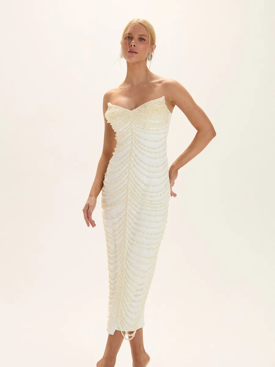 Le Blog, VESTIDO MIDI KELLY OFF WHITE