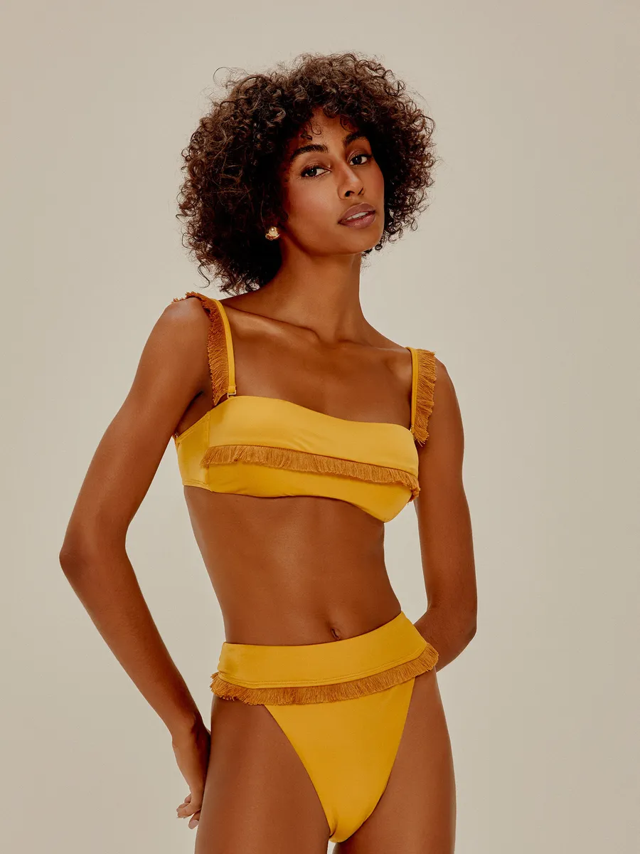 Água de Coco, Biquíni Calcinha Hot Pants Alecrim Dourado