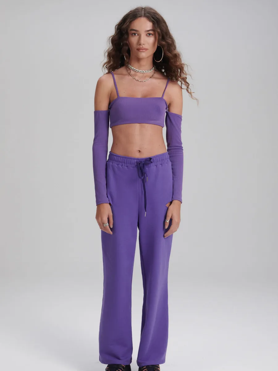 My Ft, Calca Wide Leg Cintura Alta